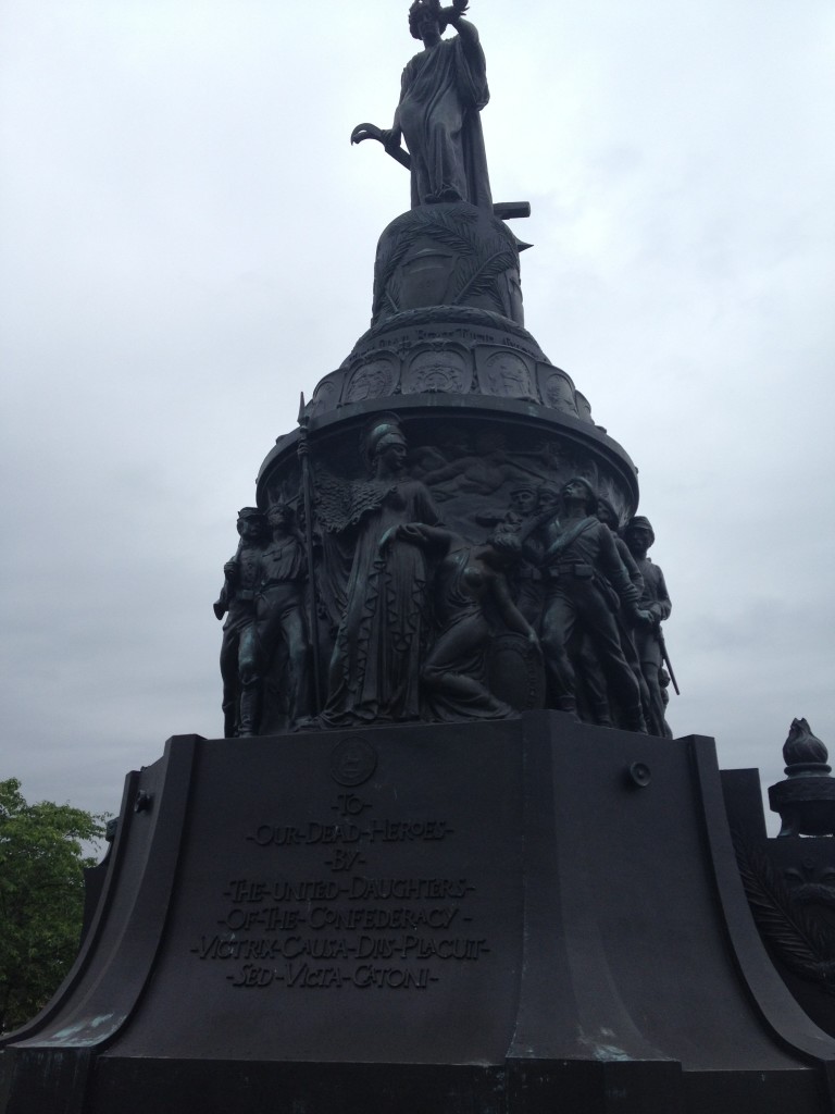 The size of the memorial commemorating southern soldiers in the Civil War was surprising. Photo credit: L. Tripoli