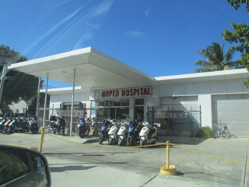 The Moped Hospital at Key West, Fla. Photo credit: L. Tripoli