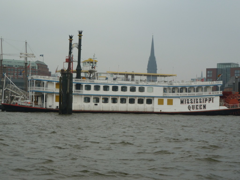 A steamboat with an unexpected name on the Elbe River in Hamburg, Germany Photo credit: M. Ciavardini