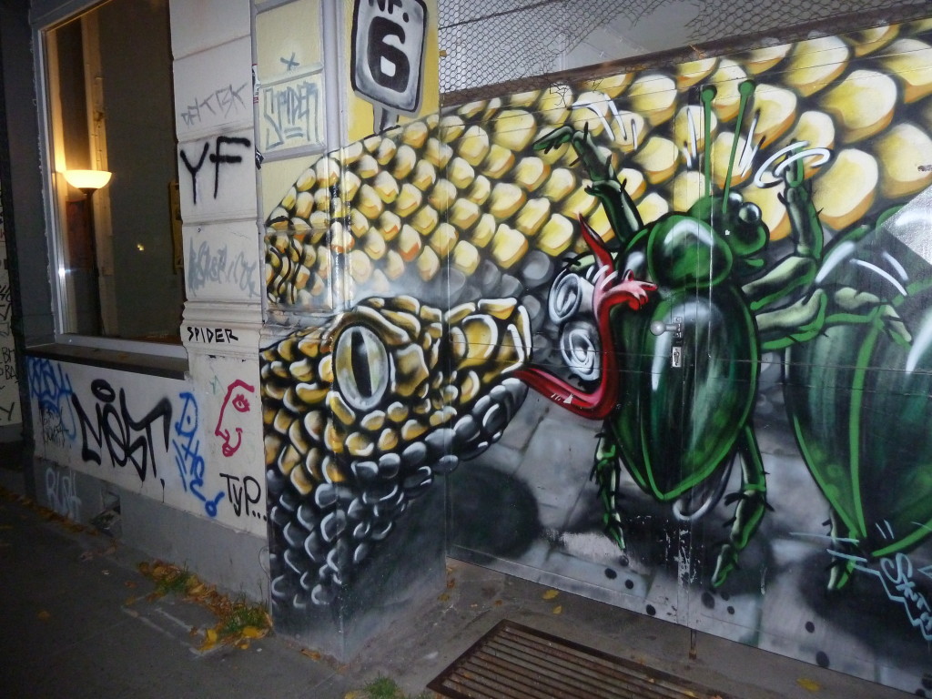 Insect graffiti, Hamburg, Germany Photo credit: M. Ciavardini