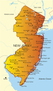 New Jersey map