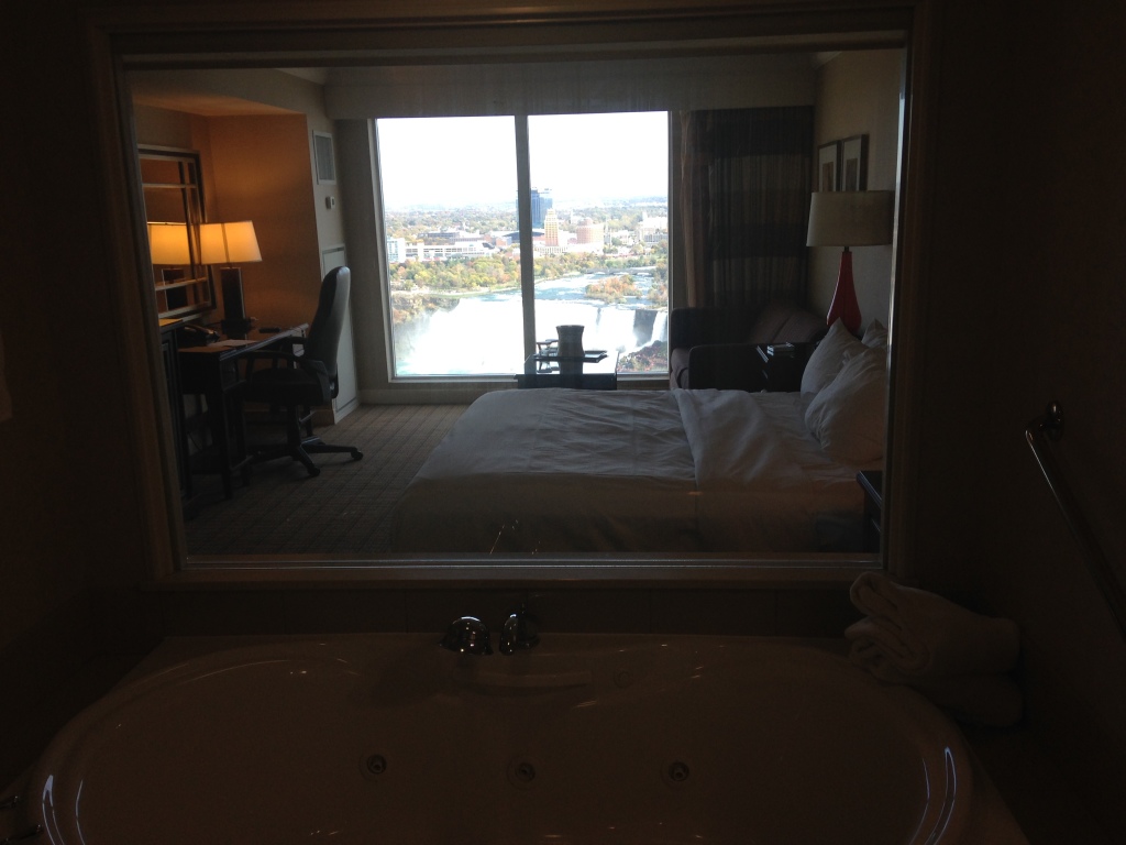 Suite with a falls view, Fallsview Hilton, Niagara Falls, Canada Photo credit: M. Ciavardini