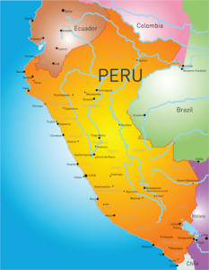 map of Peru