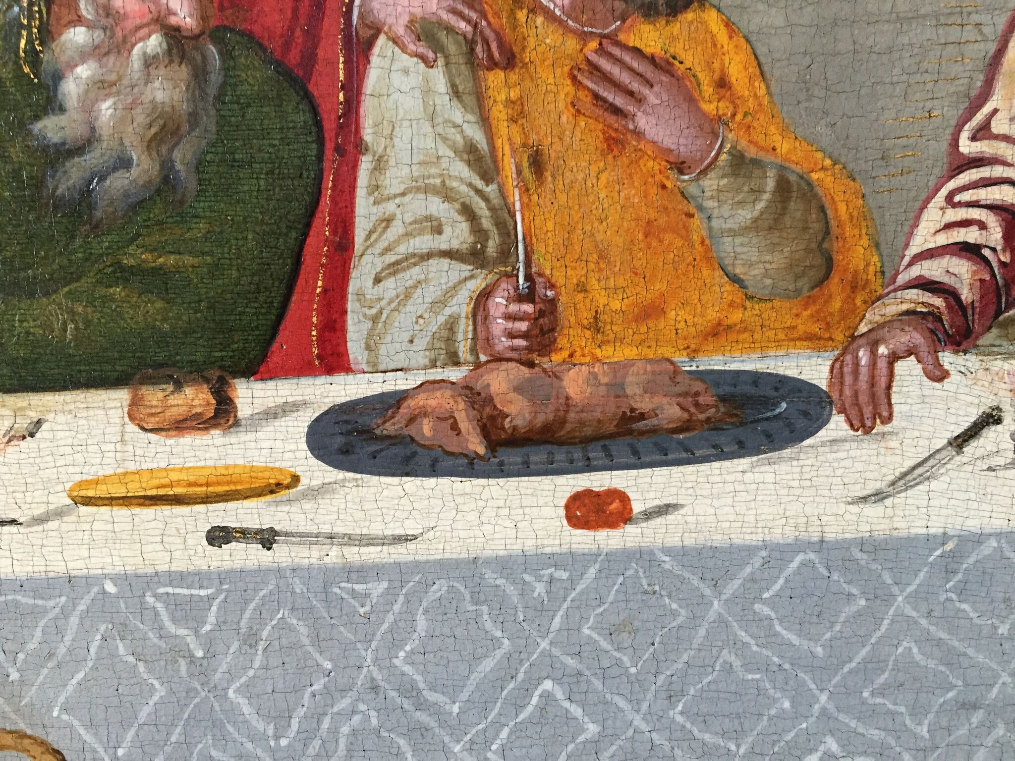 Looking at an image of the Last Supper that is in Venice, one wonders, Could the main course have been mystery meat? Photo credit: M. Ciavardini