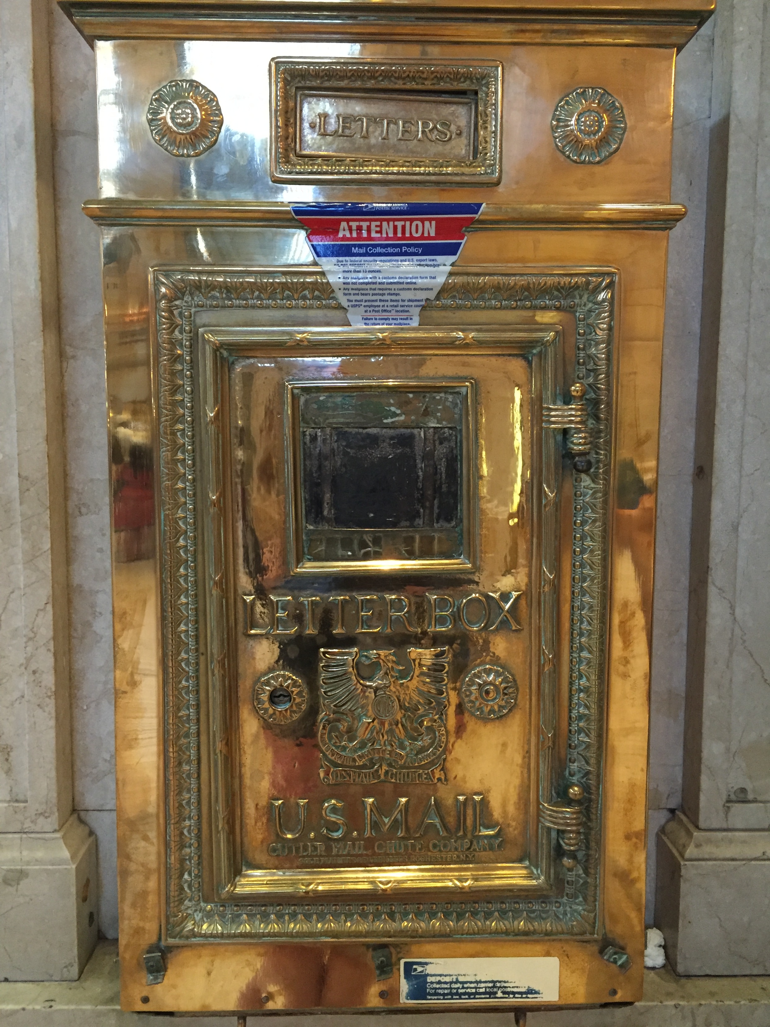 The letter box in New York City's Grand Central Station is hidden in plain sight. Photo credit: M. Ciavardini