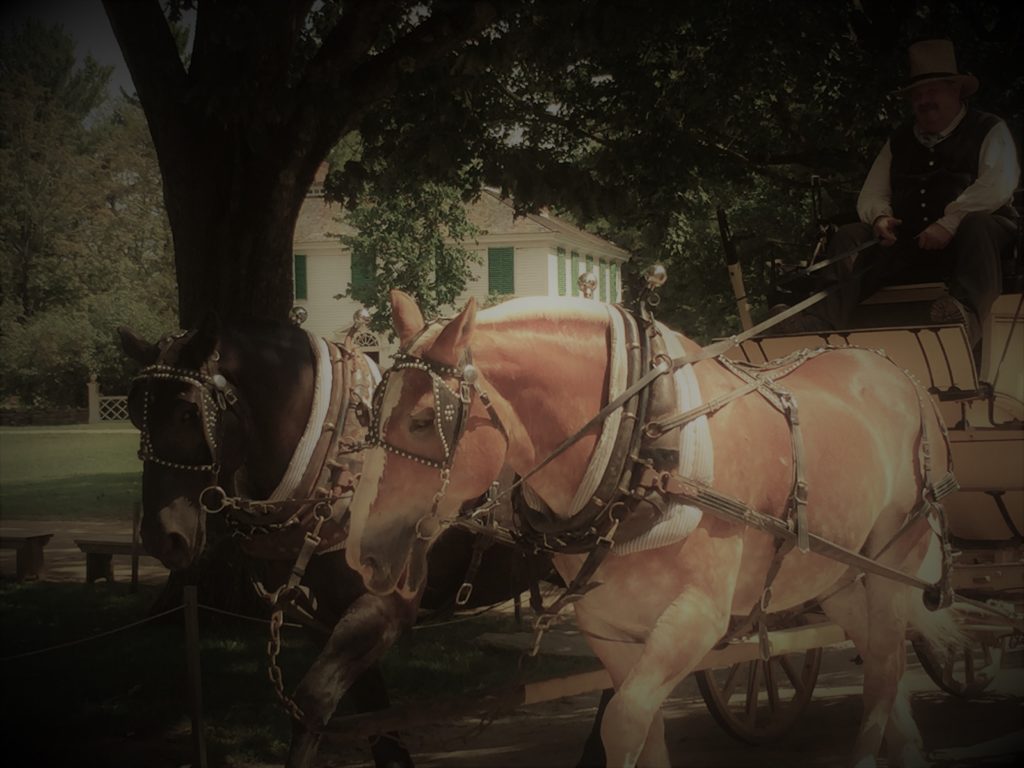 Stagecoach rides are available at Old Sturbridge Village in Massachusetts. Photo credit: M. Ciavardini