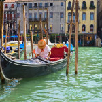 A gondola in Venice.