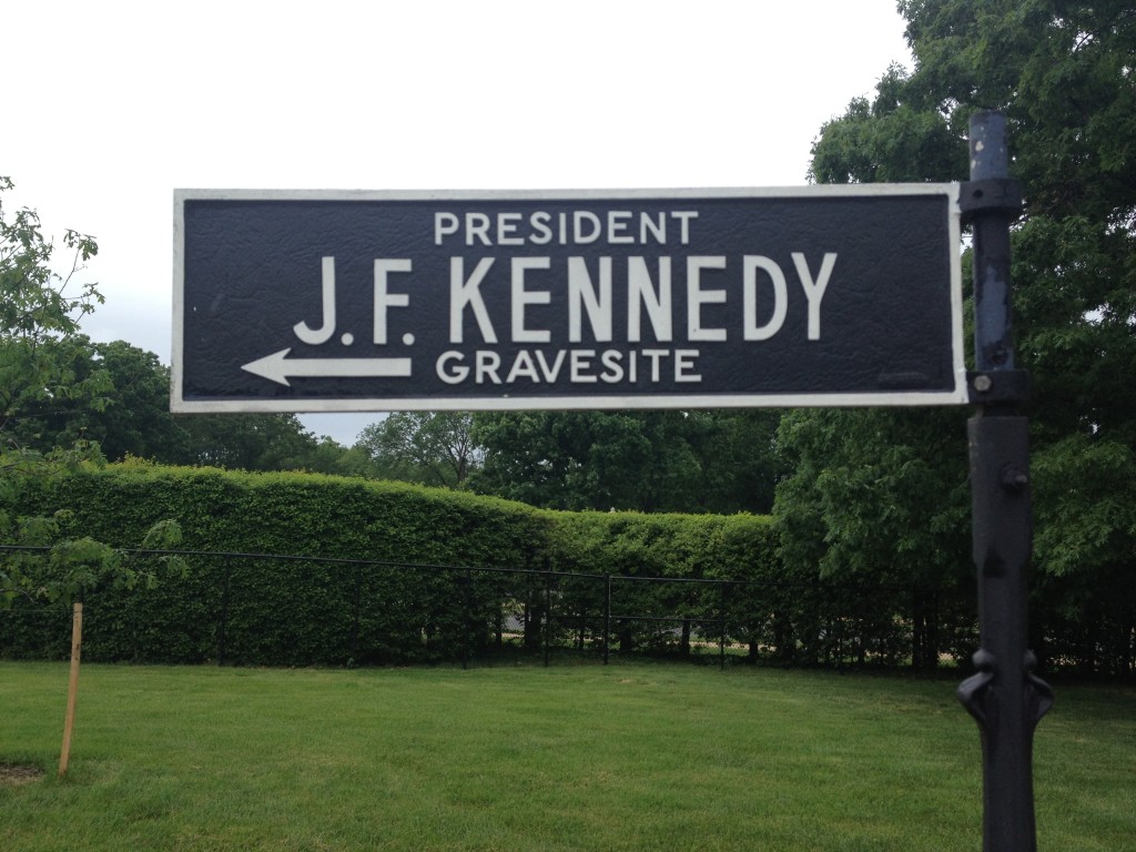The Kennedy family graves at Arlington Cemetery are prominently placed. Photo credit: L. Tripoli