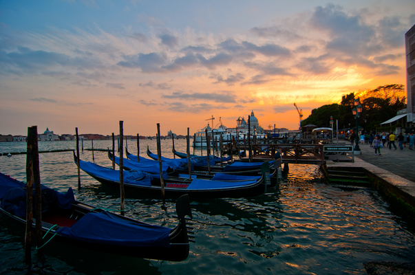 Gondolas in Venice, Italy. Photo credit: iclipart