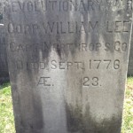 The tombstone of William Lee, who served in the Revolutionary War, and died in September 1776 at the age of 23. Ridgefield, Conn. cemetery. Photo credit: M. Ciavardini