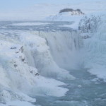 Gullfoss waterfall in Iceland is cold and largely frozen in winter. Photo credit: M. Ciavardini.i