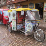 Vehicle for hire, Pisac, Peru. Photo credit: M. Ciavardini