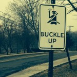 Buckle up sign with ET