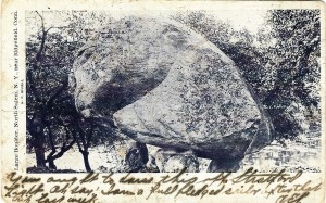 Balanced Rock in North Salem, N.Y., as depicted on a 1906 postcard