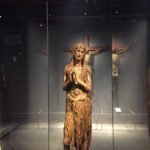 A wood sculpture from 1455 by Donatello known as the Penitent Mary Magdalen is displayed at the Opera Duomo Museum in Florence. Photo credit: M. Ciavardini