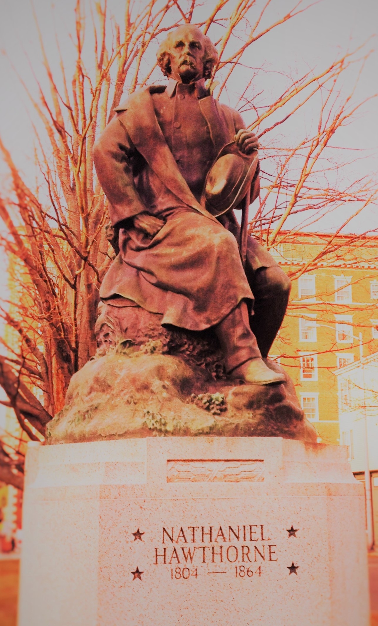 Nathaniel Hawthorne statue - BashfulAdventurer.com