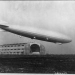 An air ship landing at the Lakehurst Naval Air Station in 1924. Photo credit: Library of Congress, Prints & Photographs Division, LC-USZ62-83346, https://www.loc.gov/pictures/item/2002711313/