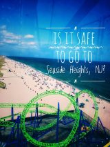 Is it safe to go to Seaside Heights, NJ? The Bashful Adventurer finds out. A view of the beach from the ferris wheel at Seaside Heights, NJ. Photo credit: L. Tripoli.